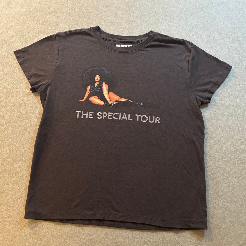Lizzo The Special Tour Concert T-Shirt Womens M Black Tee 22-23 Hip Hop Rap